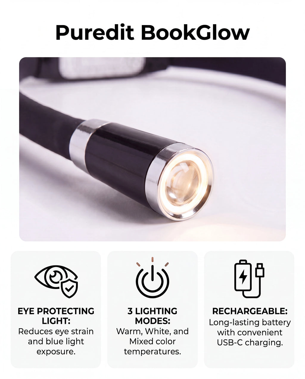 Puredit BookGlow - The Ultimate Reading Light