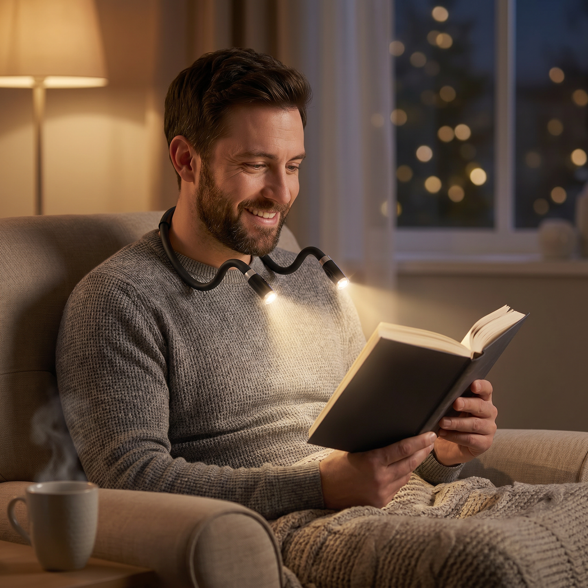 Hands-Free LED Reading Light — Flexible Neck Lamp