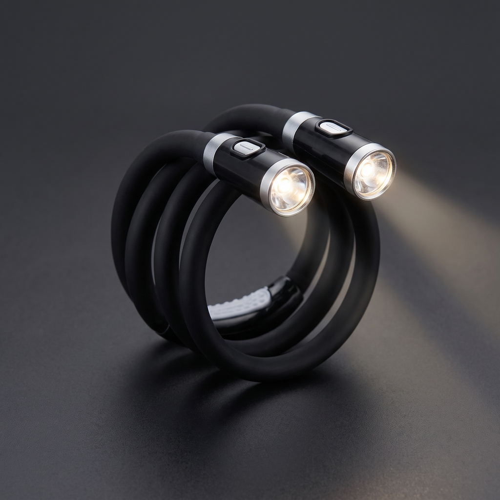 Hands-Free LED Reading Light — Flexible Neck Lamp